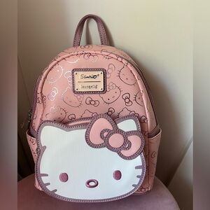 Sanrio Loungefly Hello Kitty Pink and White Backpack